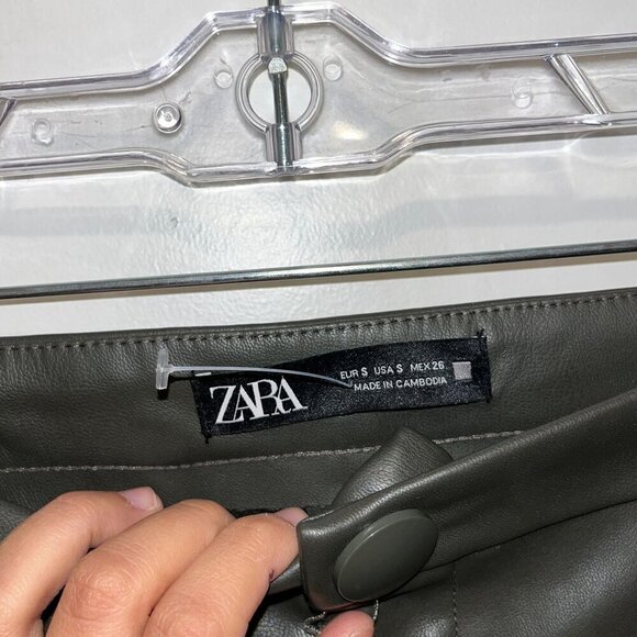 Zara Womens Faux Leather Skinny Pants Size Small - Picture 4 of 10
